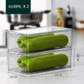 Пластиковый прозрачный органайзер для холодильника для хранения продуктов